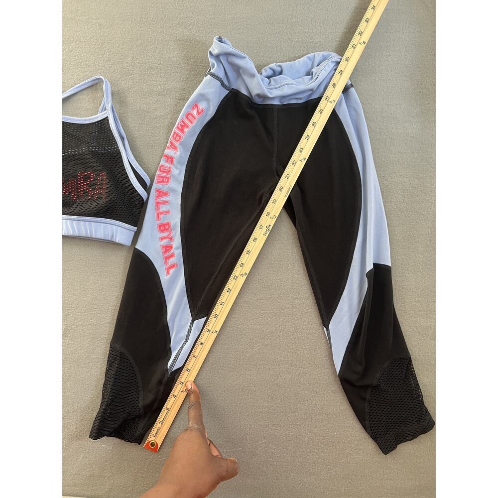 Pink Soda Sport Set: Gray Sleeveless Top & Leggings, Size Small Activewear - Picture 7 of 12